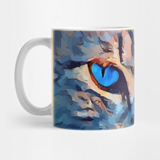 Blue Eye Cat Mug